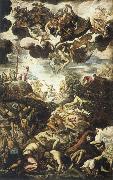 TINTORETTO, Jacopo Miracle of the Brazen Serpent Spain oil painting artist